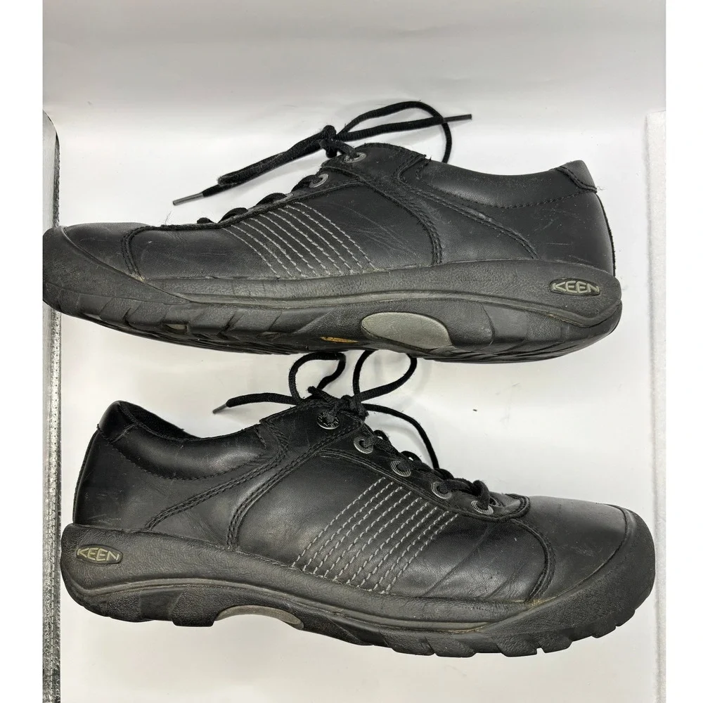 KEEN Finlay Men's Shoes Leather Athletic Hiking Outdoors - Size 11.5 Black